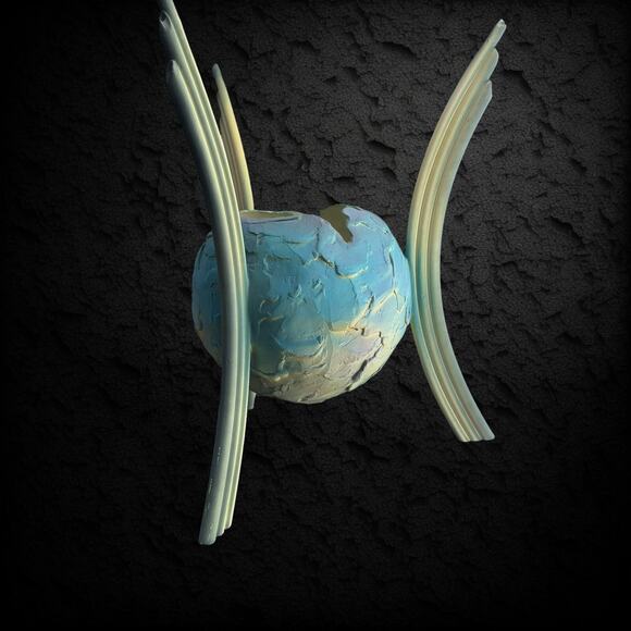 Rare *EARLY* Judi & Ron Lederer Planetary Sculpture Vtg Pottery Art Decor MCM - Picture 13 of 16